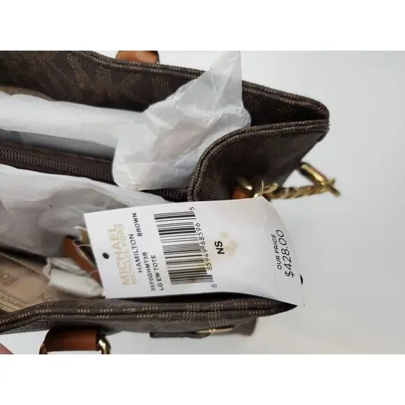 NWT MICHAEL KORS Hamilton Tote Bag - Brown